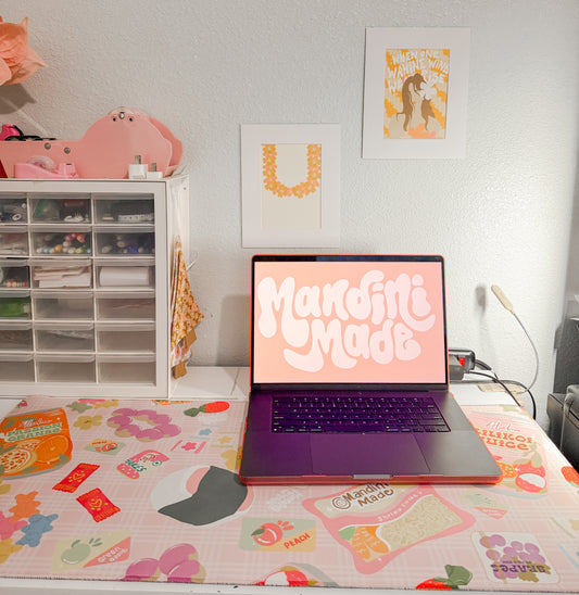 Snackies Everywhere Desk Mat