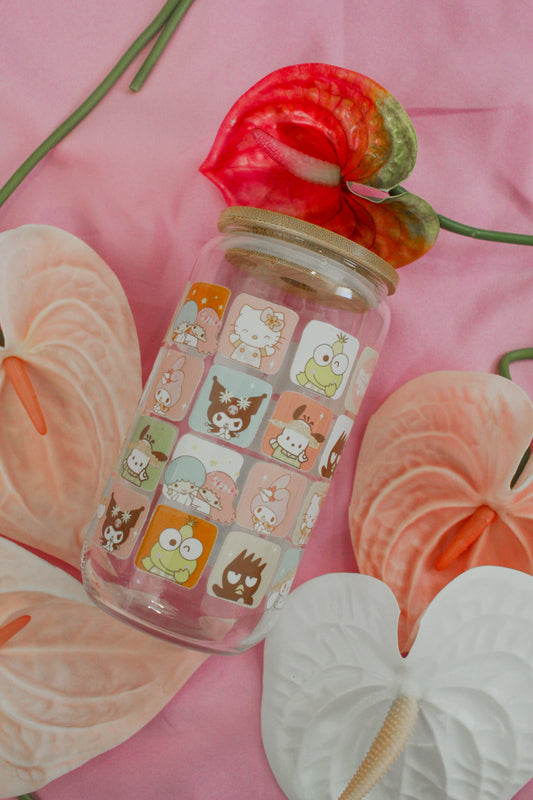 Aloha Cuties  - Glass Beer Can 16oz.