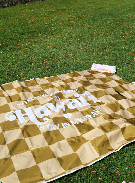 Hawai'i Stay in My Heart Picnic Mat
