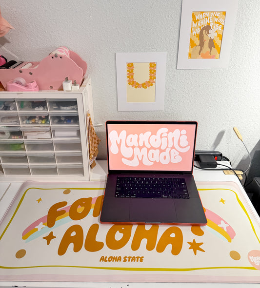 Forever Aloha Desk Mat