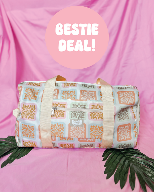 Lei'd Back Duffle Bag - Sophia Print